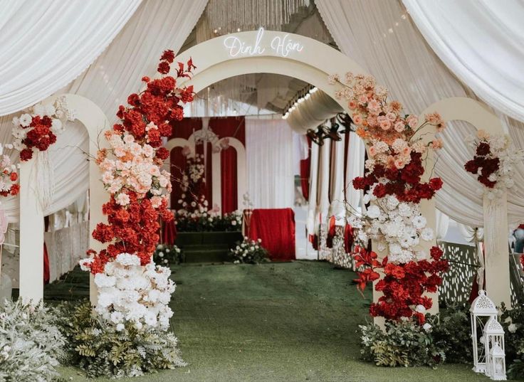 Trang trí cổng hoa tinh tế